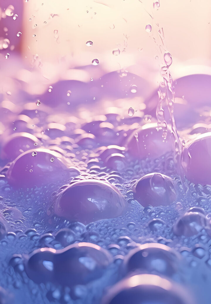 Foam background, washing ads